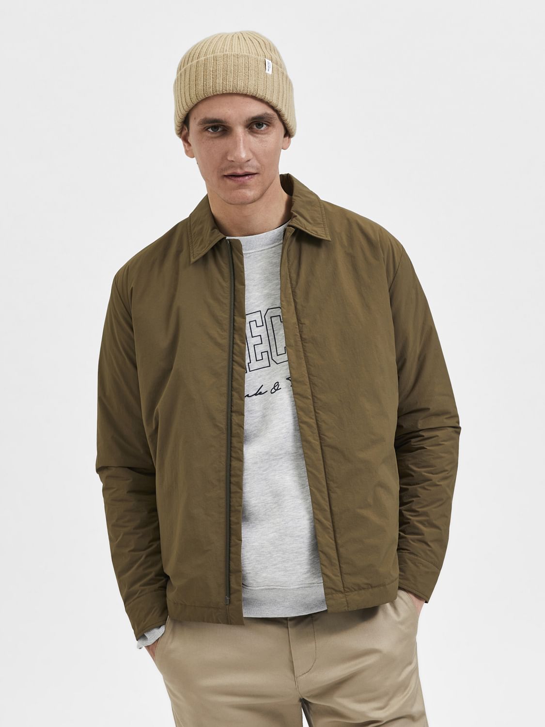 Brown Nylon Jacket