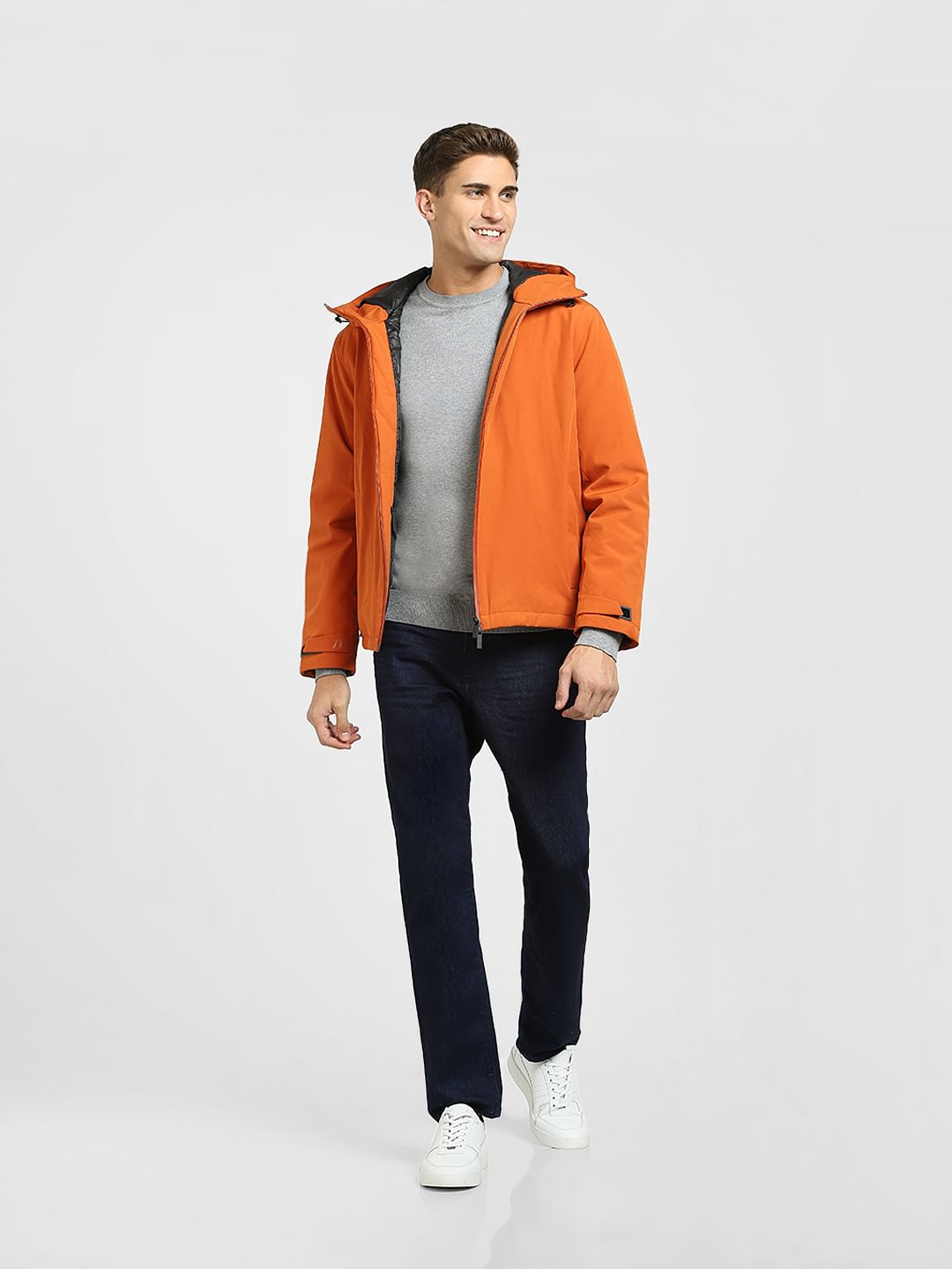 Dark Blue Mid Rise Straight Fit Jeans