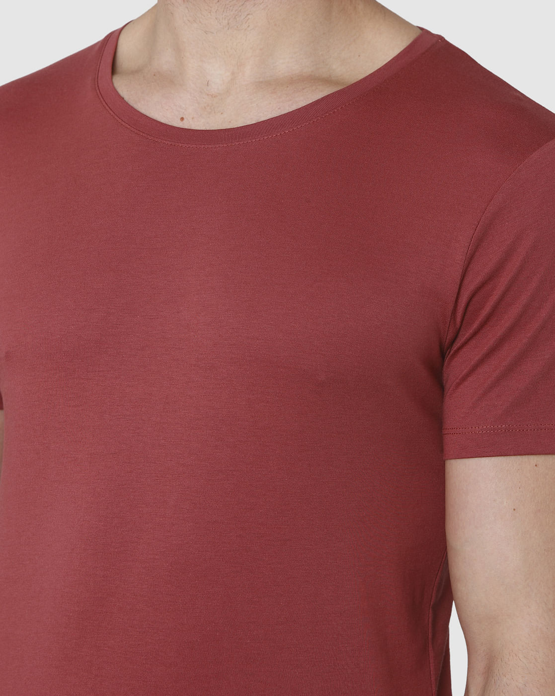 Red Crew Neck T-Shirt