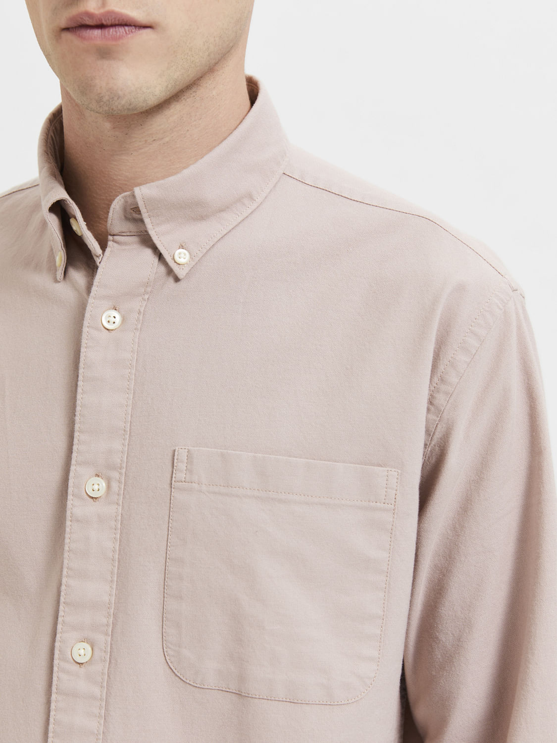 Beige Organic Cotton Shirt