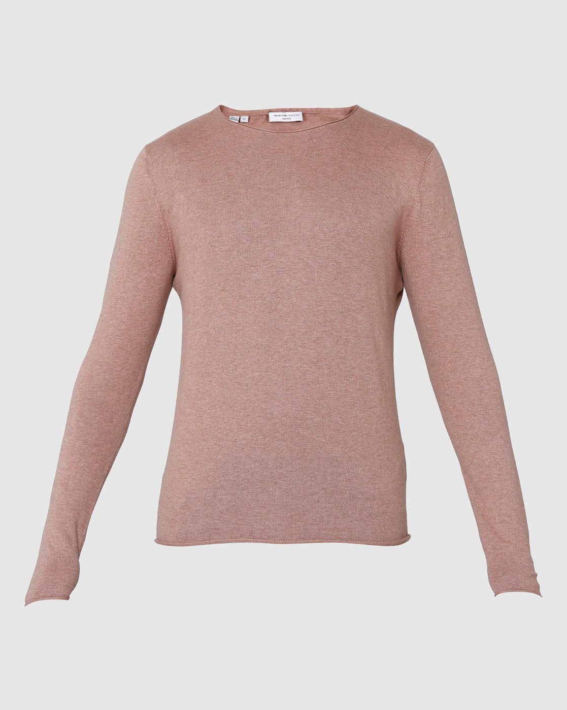 Brown Crew Neck Pullover