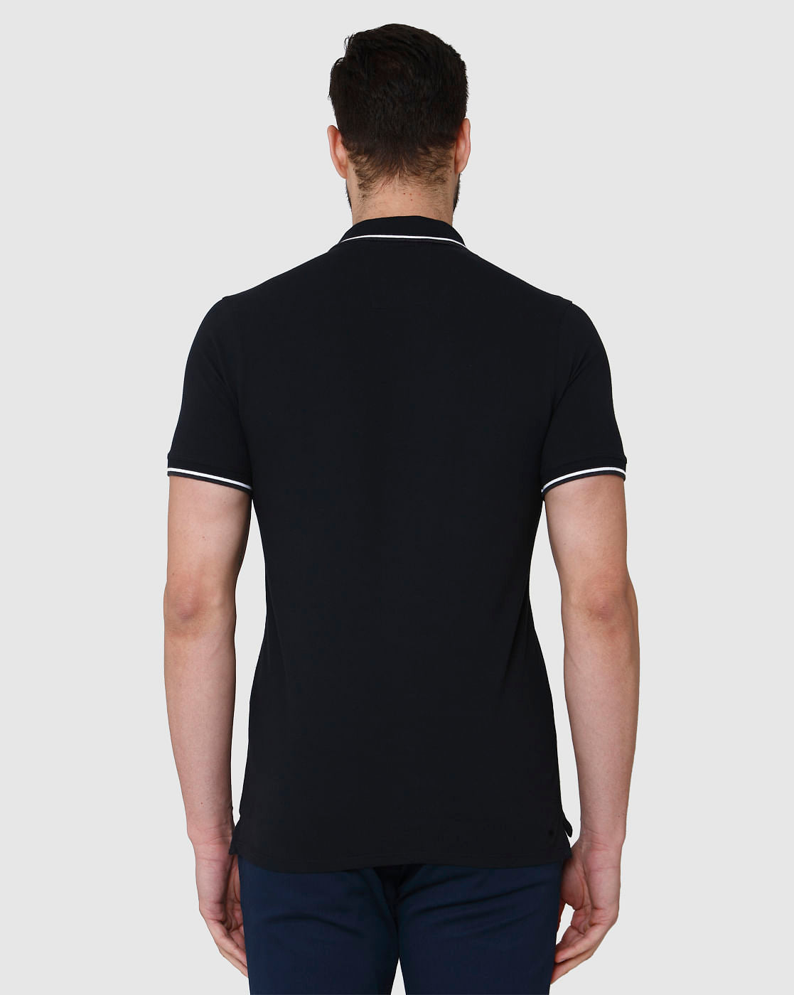 Black Polo Neck T-Shirt