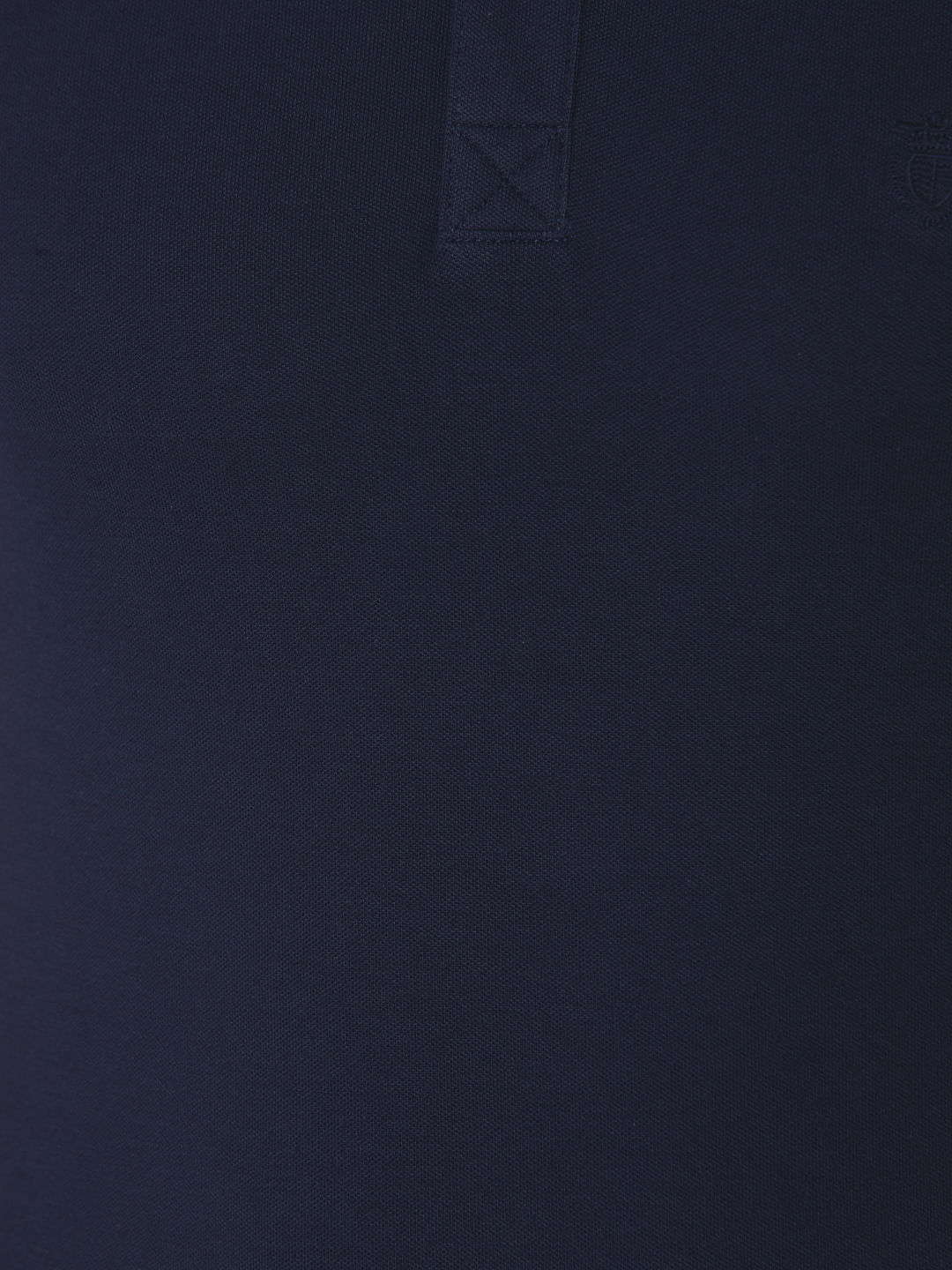 Navy Blue Polo Neck T-Shirt