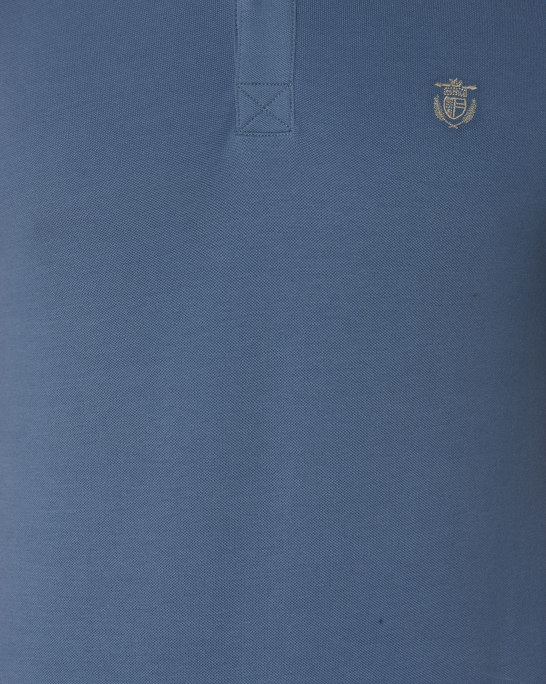 Dark Blue Polo Neck T-Shirt