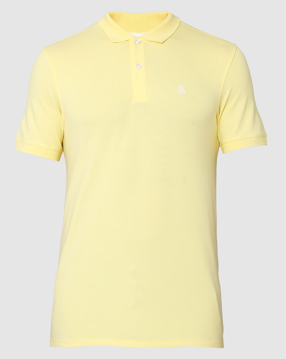 Yellow Polo Neck T-Shirt