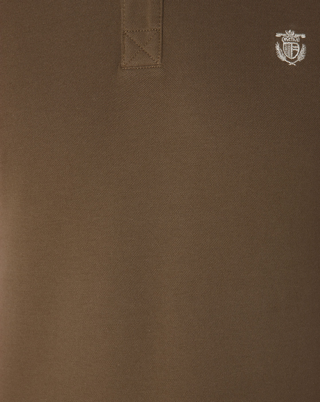 Brown Slim Fit Polo Neck T-Shirt