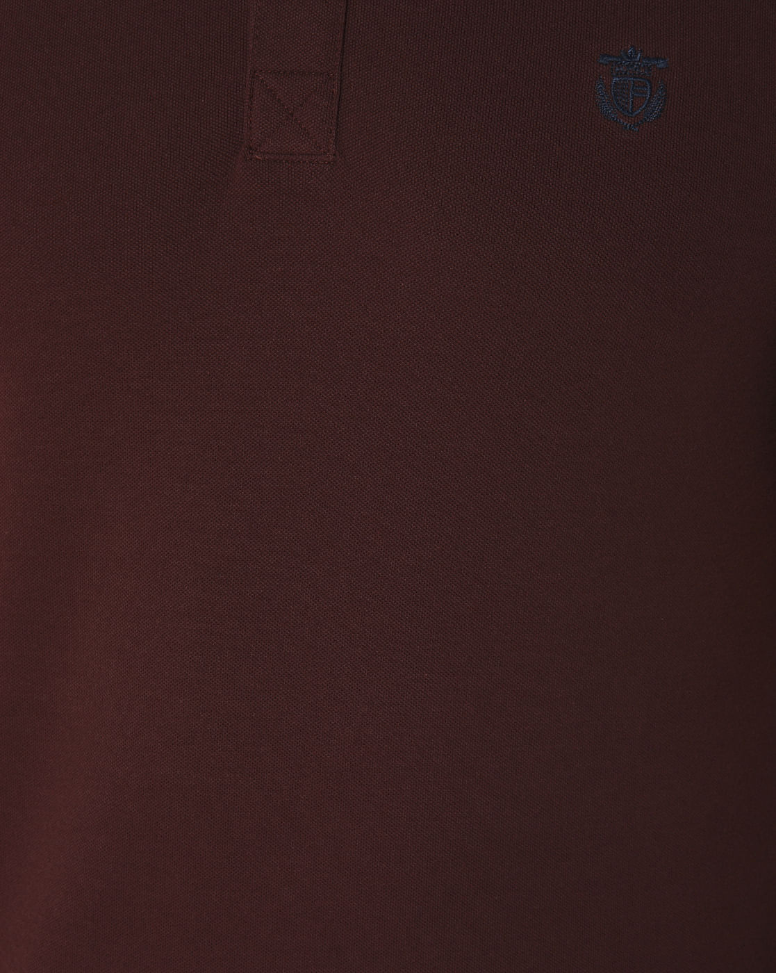 Burgundy Slim Fit Polo Neck T-Shirt
