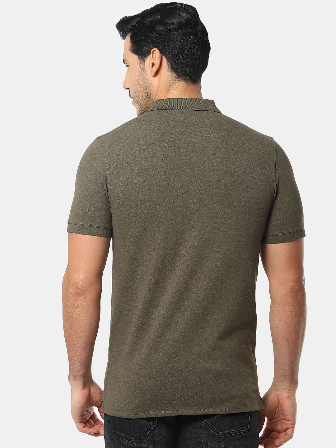 Olive Green Slim Fit Polo T-Shirt