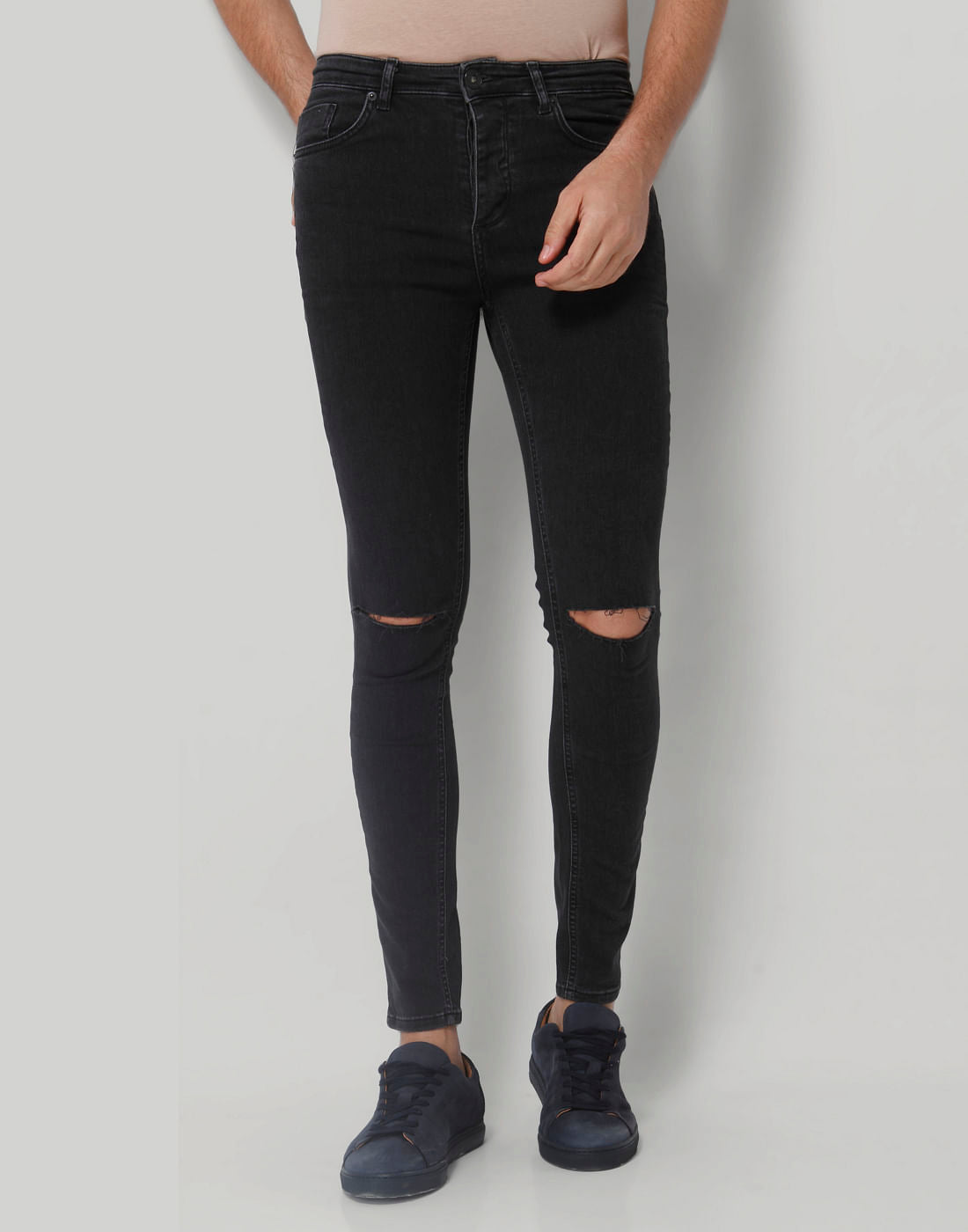 Grey Skinny Fit Jeans