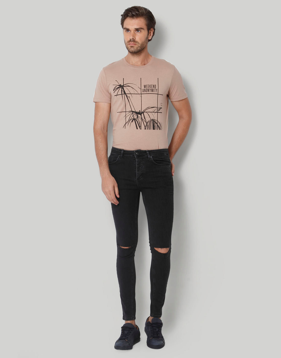 Grey Skinny Fit Jeans