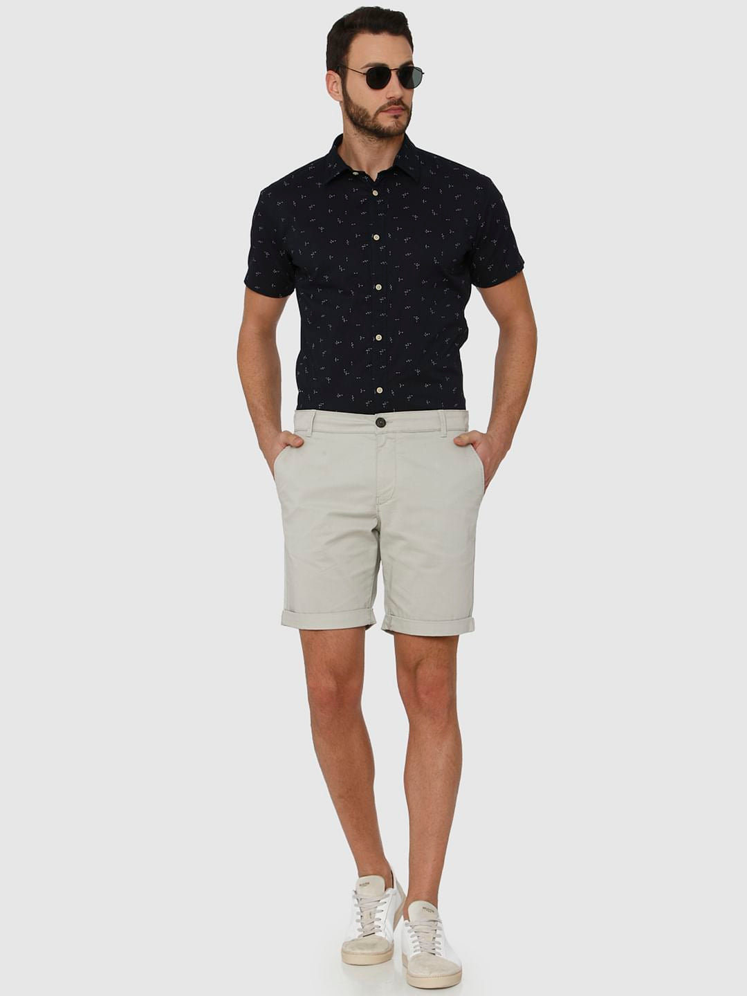 Light Grey Chino Shorts