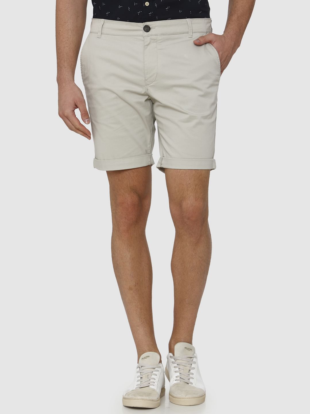 Light Grey Chino Shorts