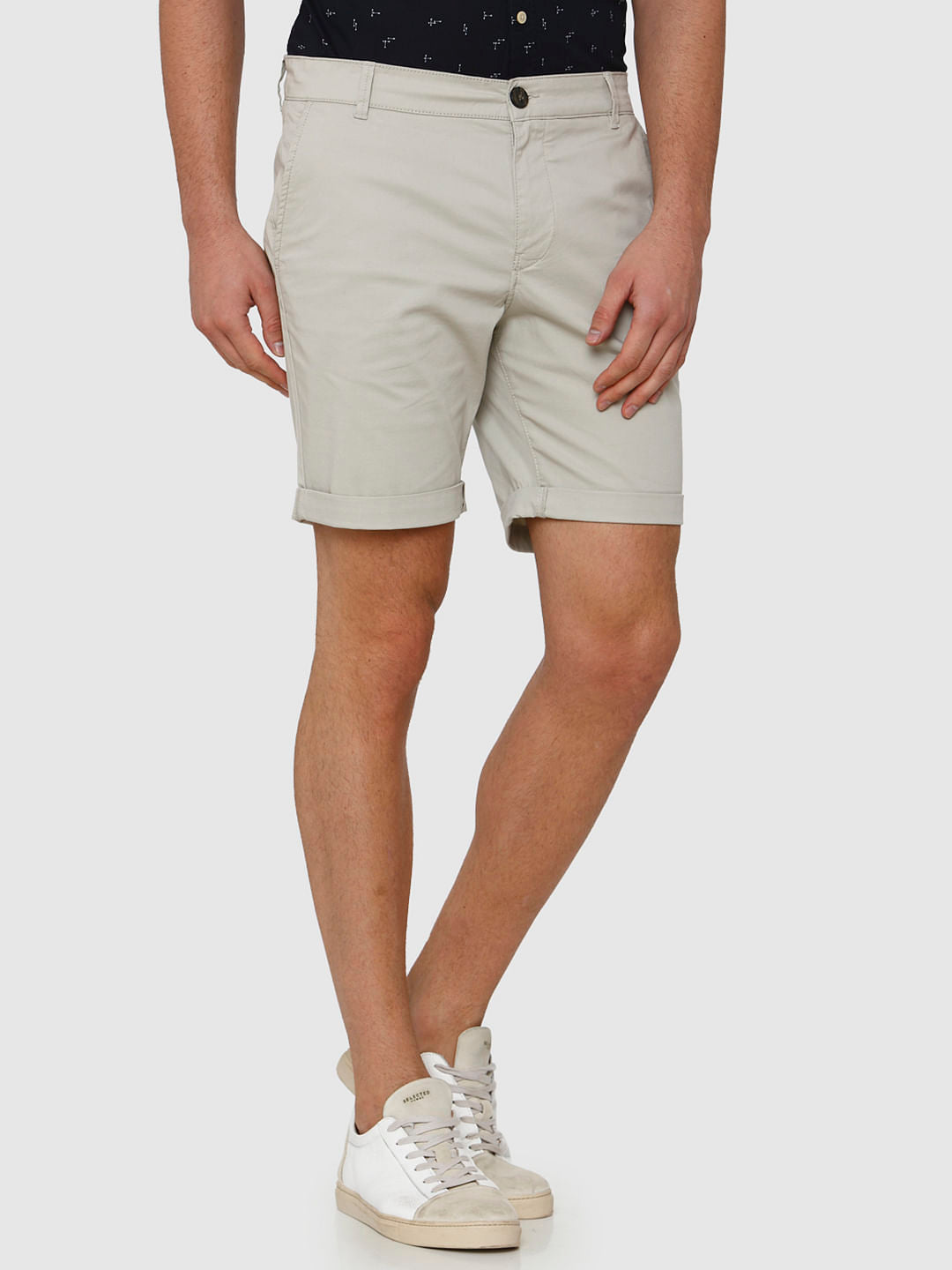 Light Grey Chino Shorts