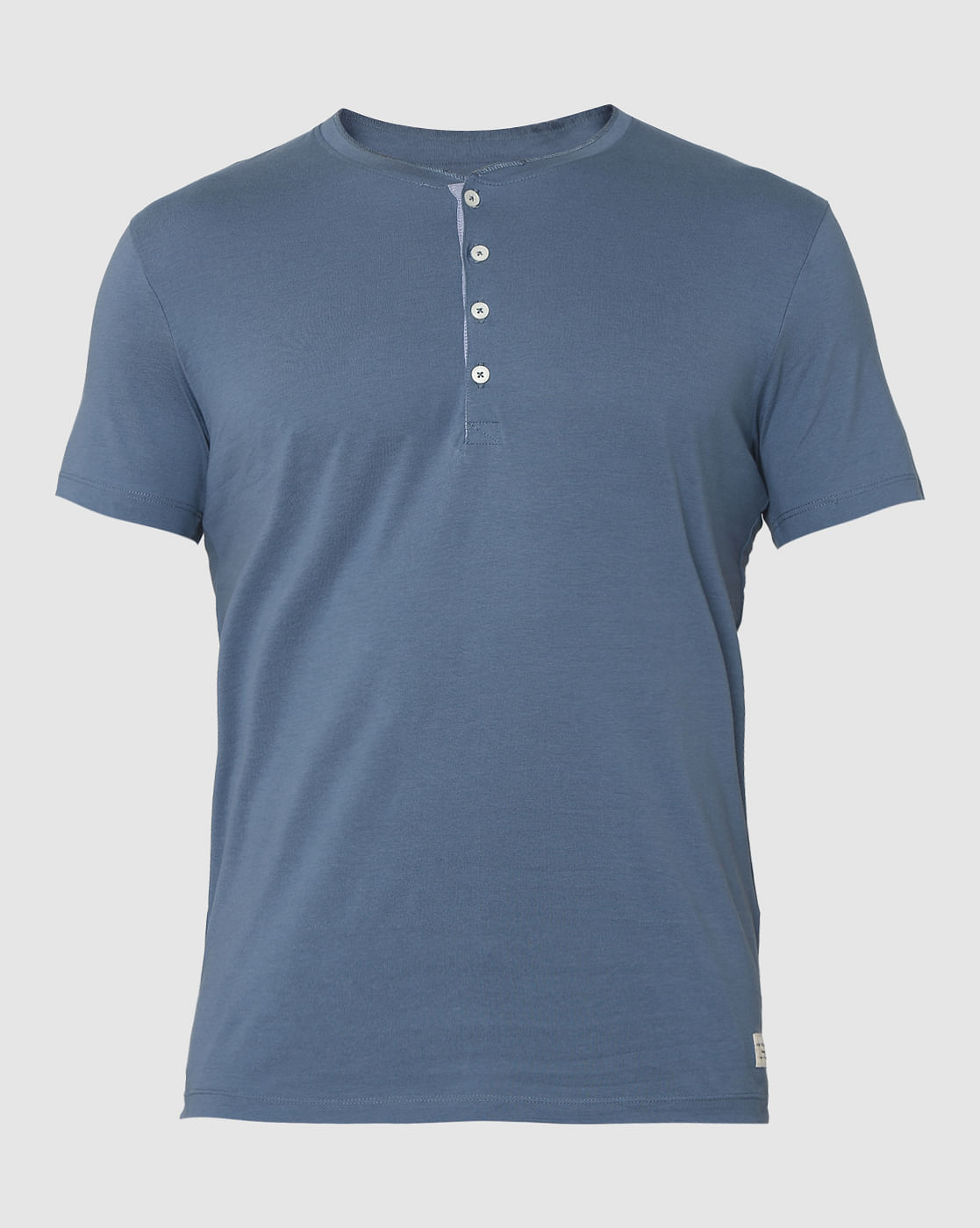 Blue Henley T-Shirt