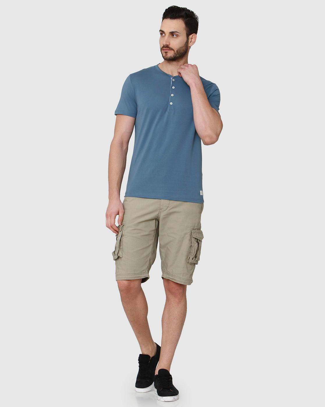 Blue Henley T-Shirt