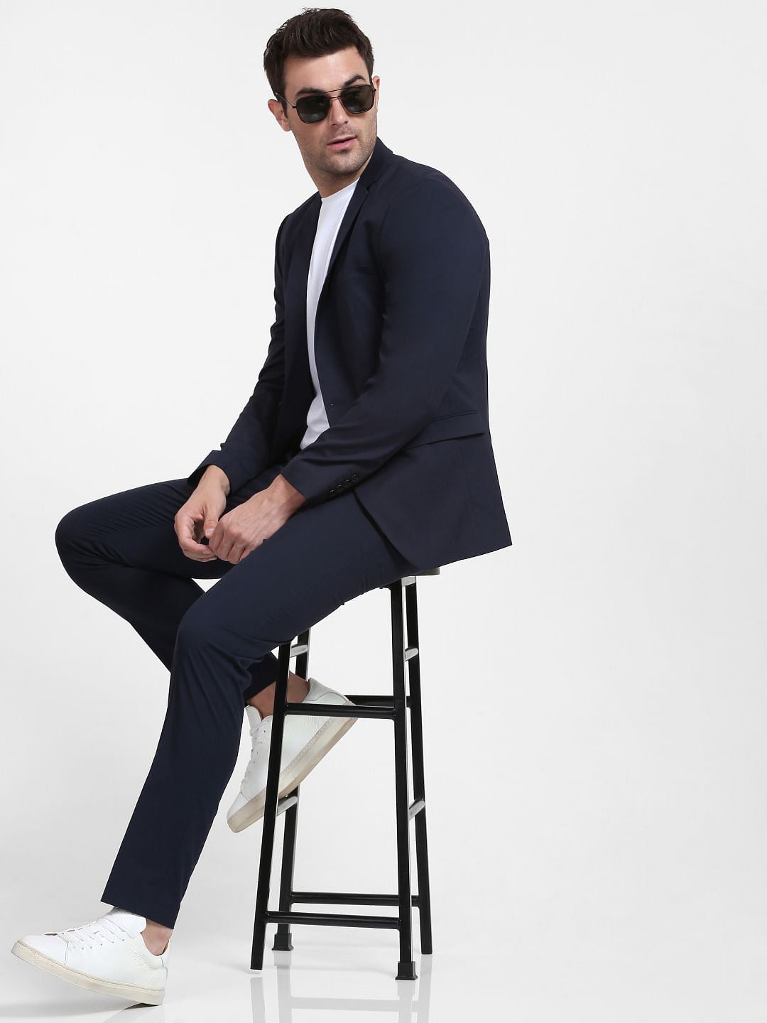 Blue Slim Fit Suit Blazer