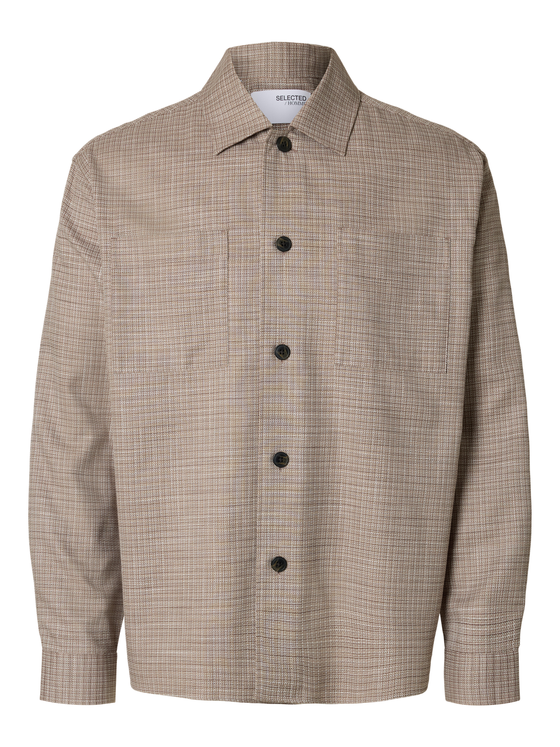 Beige Relaxed Fit Overshirt