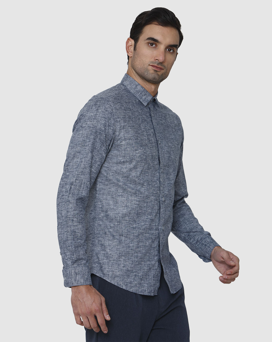 Blue Full Sleeves Shirt