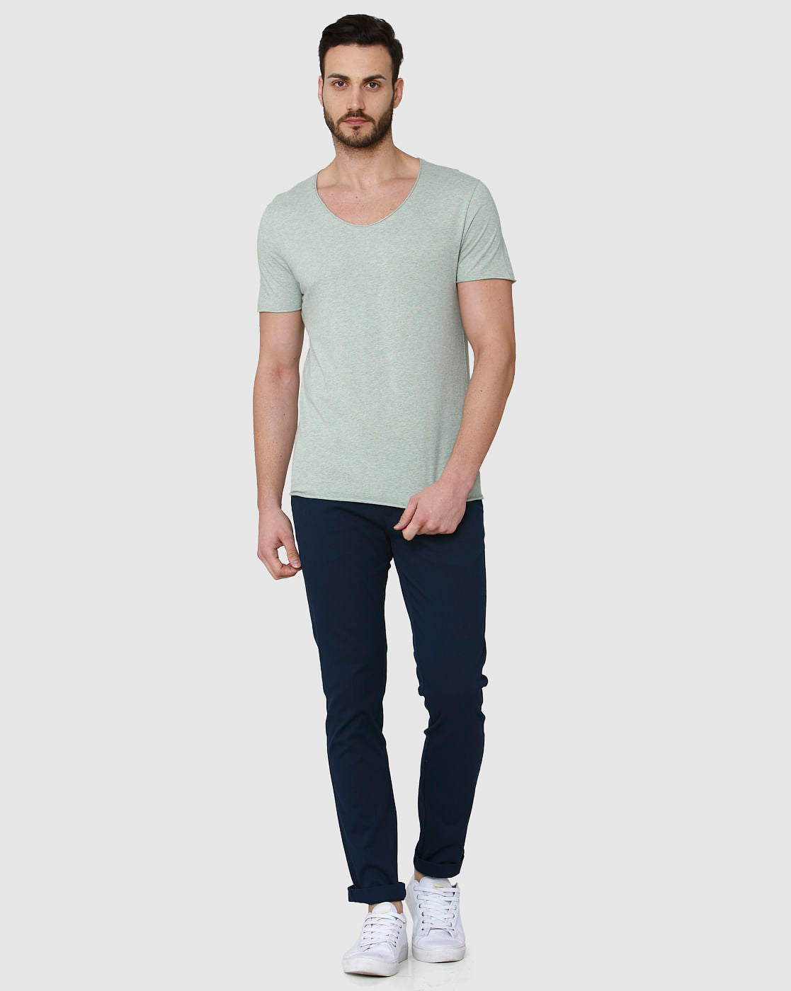 Green Crew Neck T-Shirt