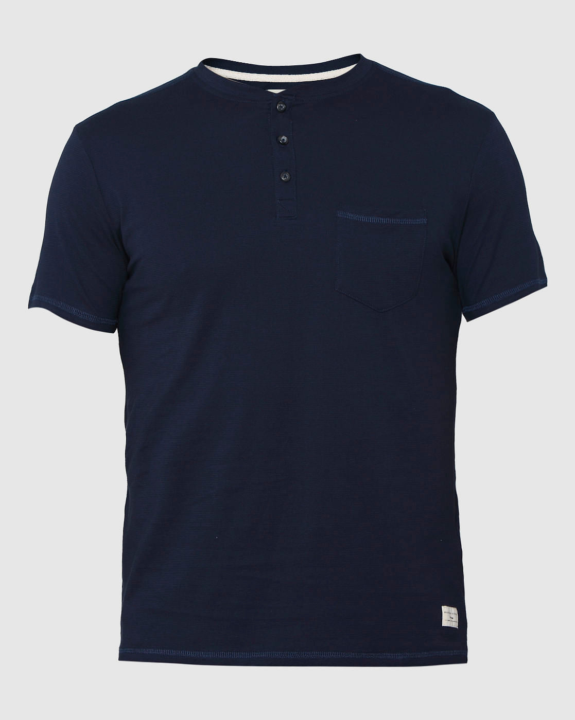 Blue Henley T-Shirt