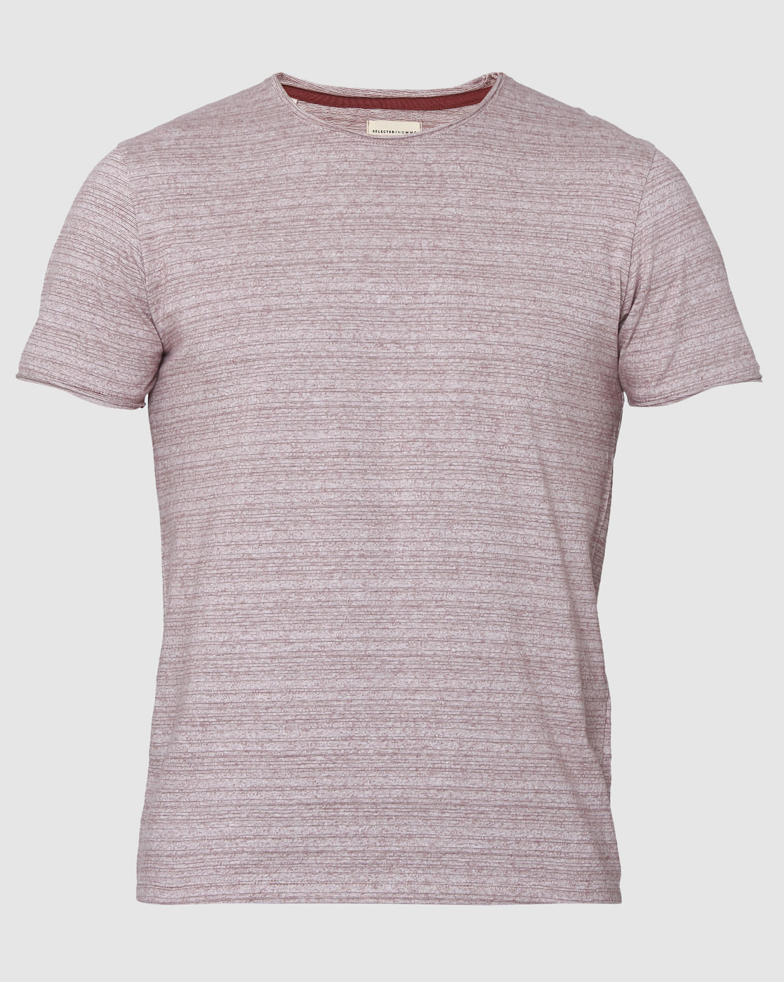 Red Striped Crew Neck T-Shirt