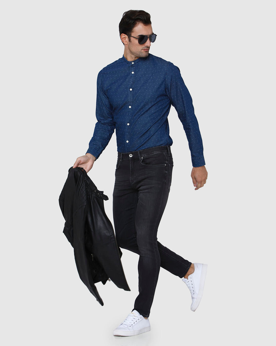 Black Regular Fit Jeans