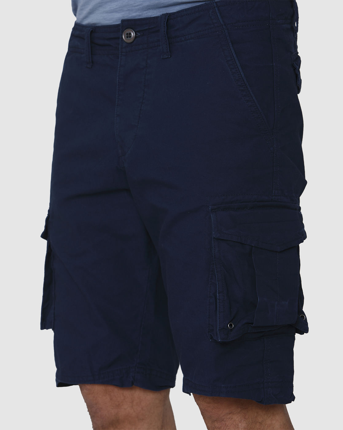 Blue Cargo Shorts
