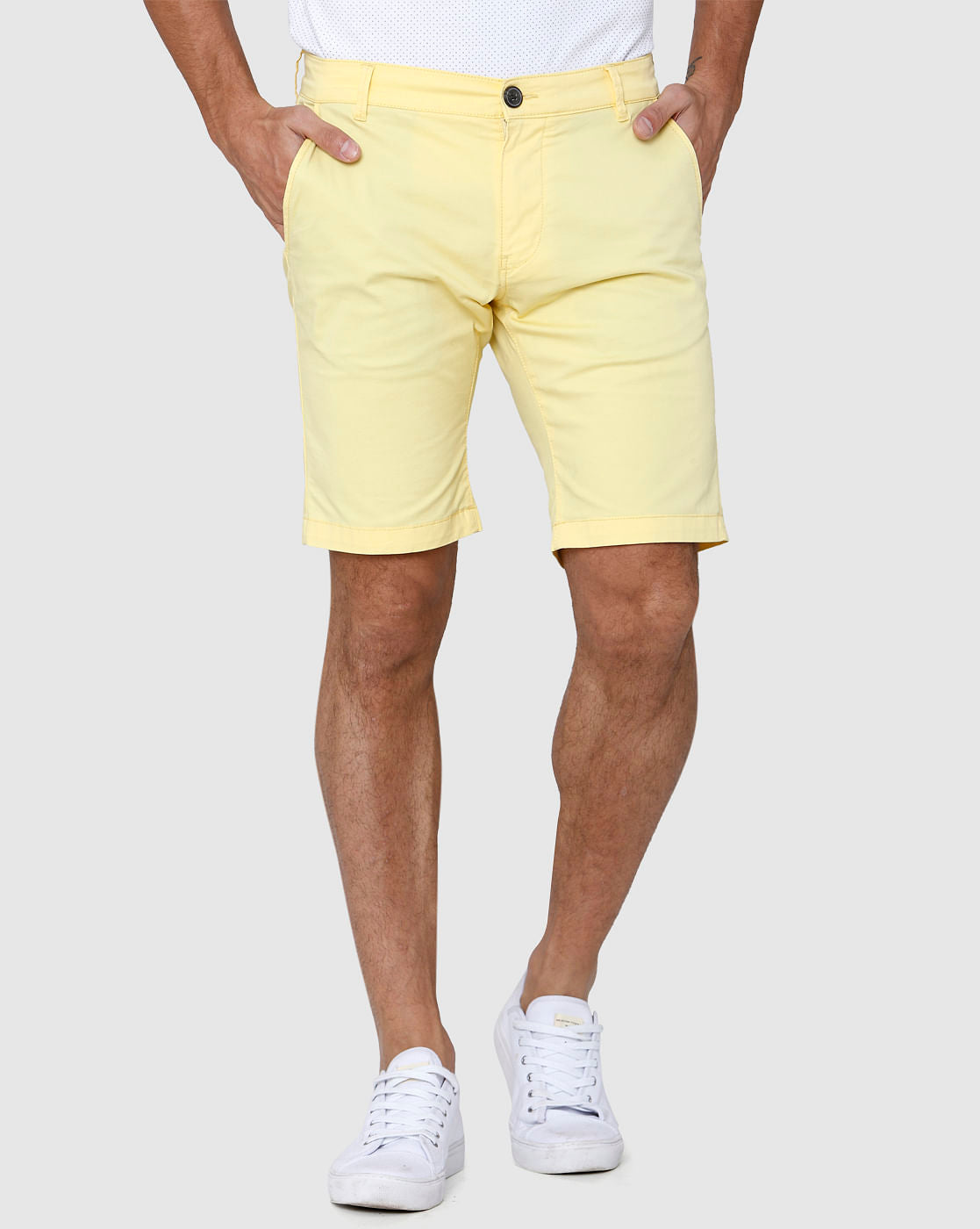 Yellow Chino Shorts