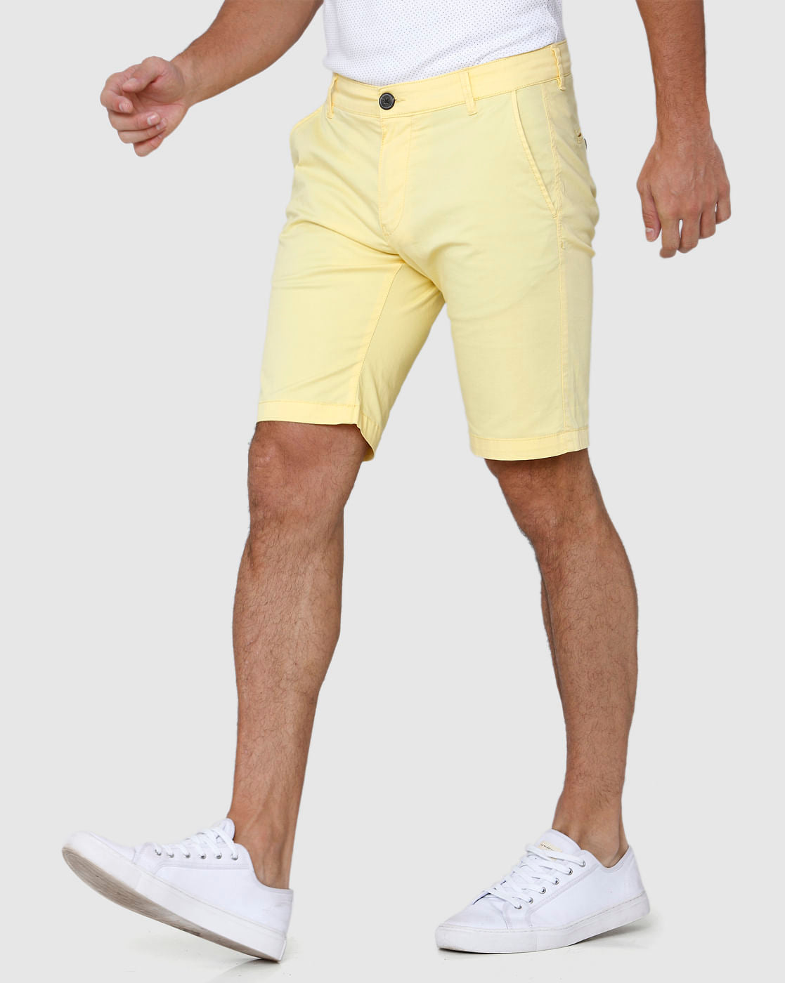 Yellow Chino Shorts
