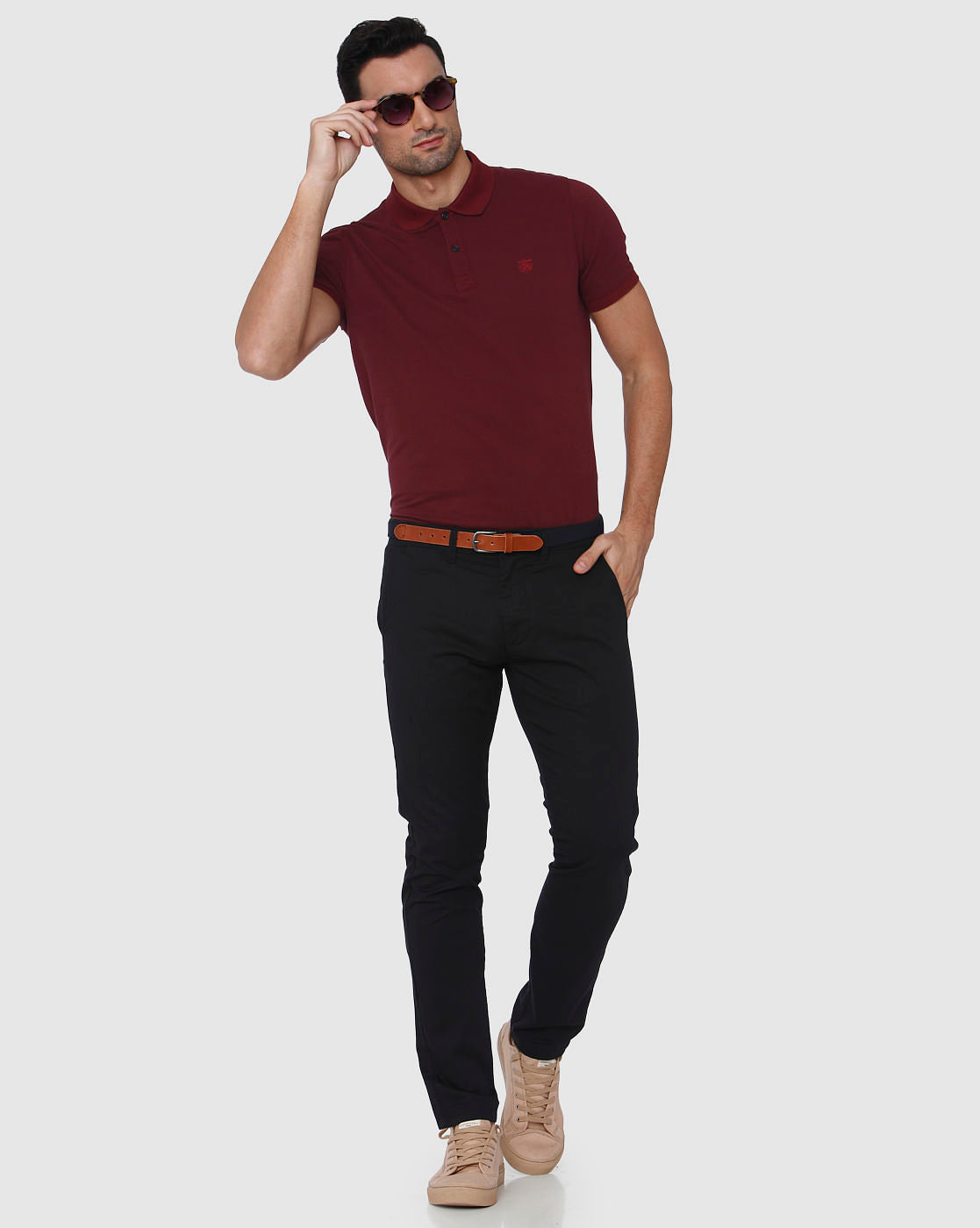 Black Slim Fit Chinos
