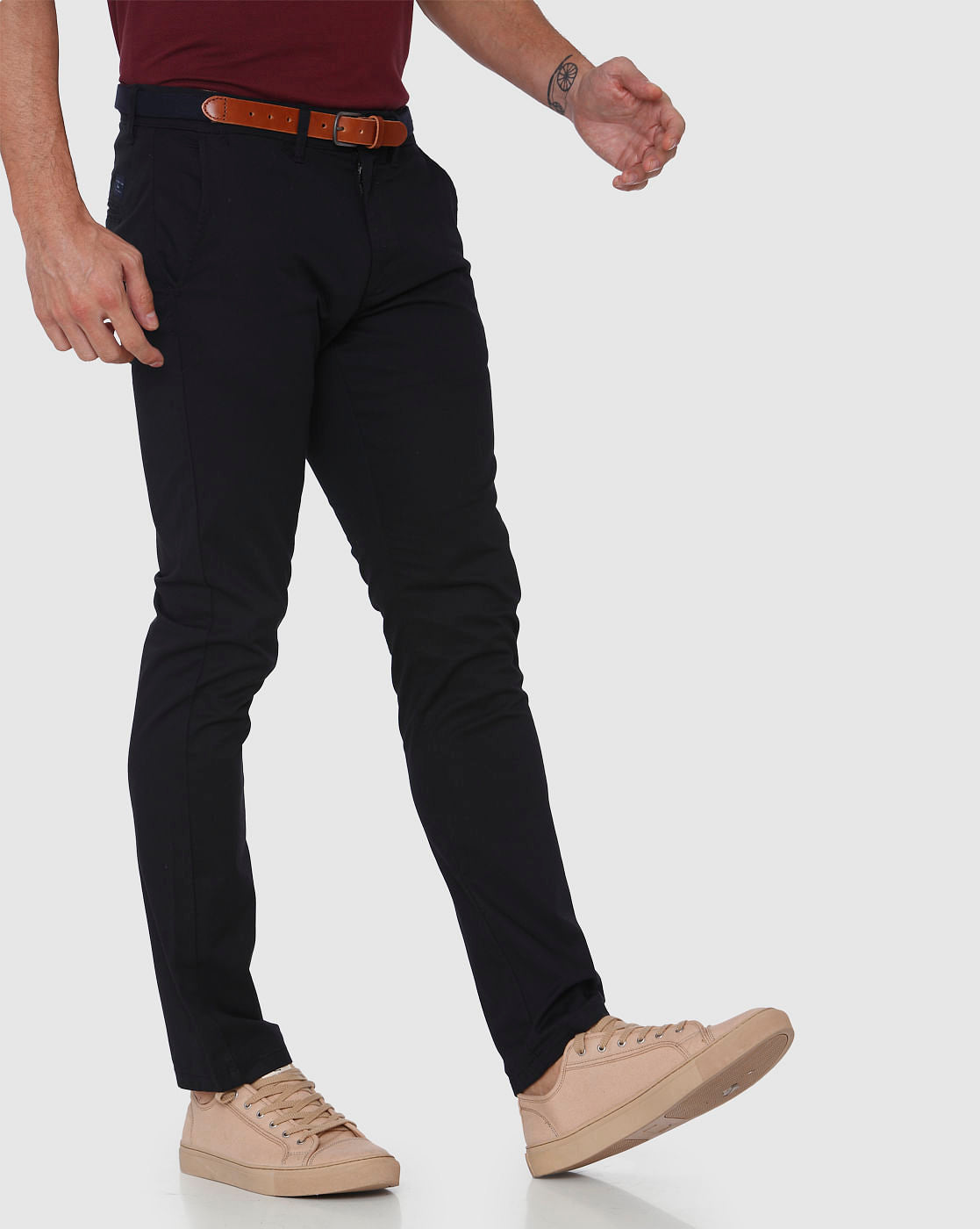 Black Slim Fit Chinos