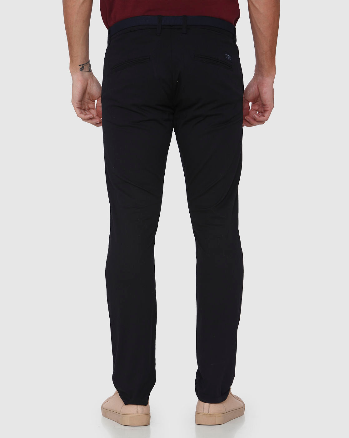 Black Slim Fit Chinos