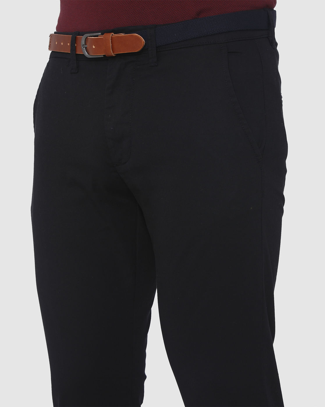 Black Slim Fit Chinos