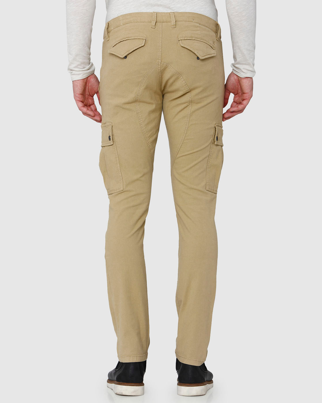 Beige Cargo Pants