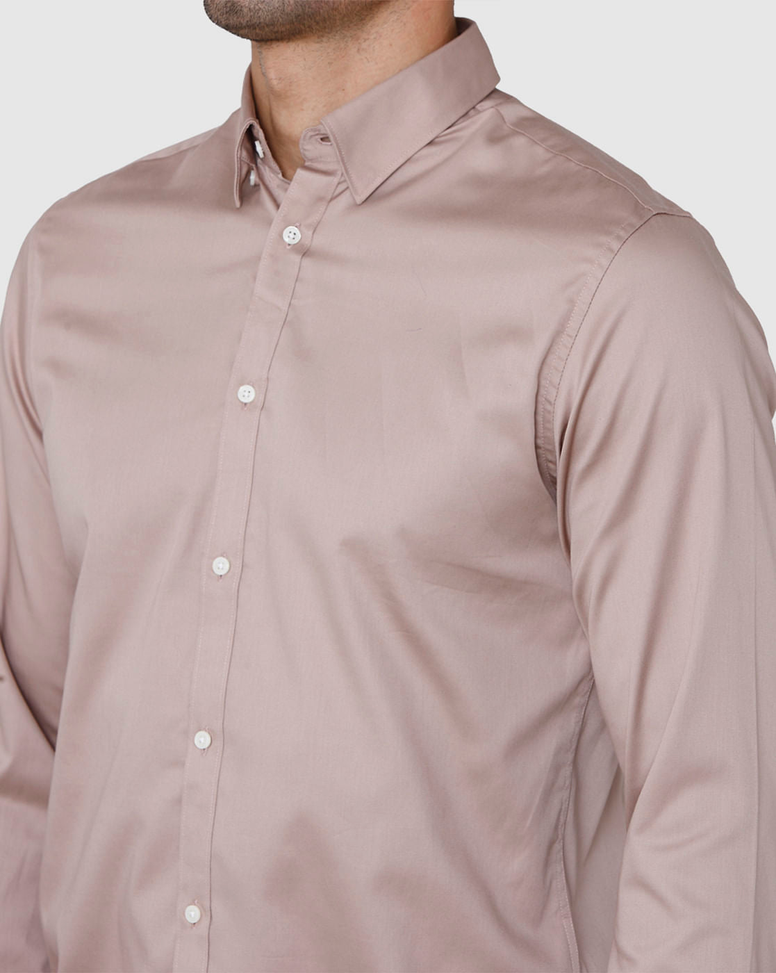 Beige Full Sleeves Shirt