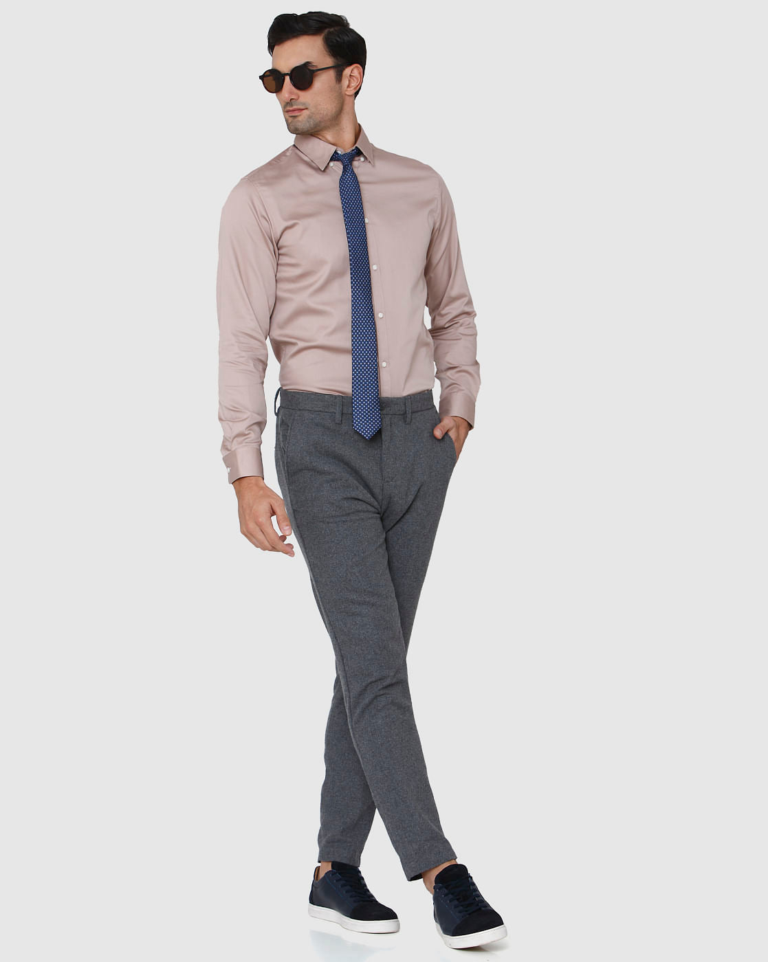 Beige Full Sleeves Shirt
