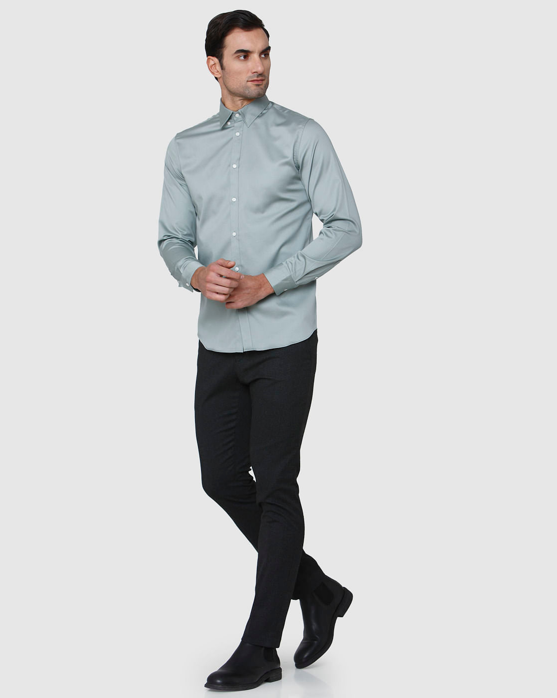 Blue Full Sleeves Shirt
