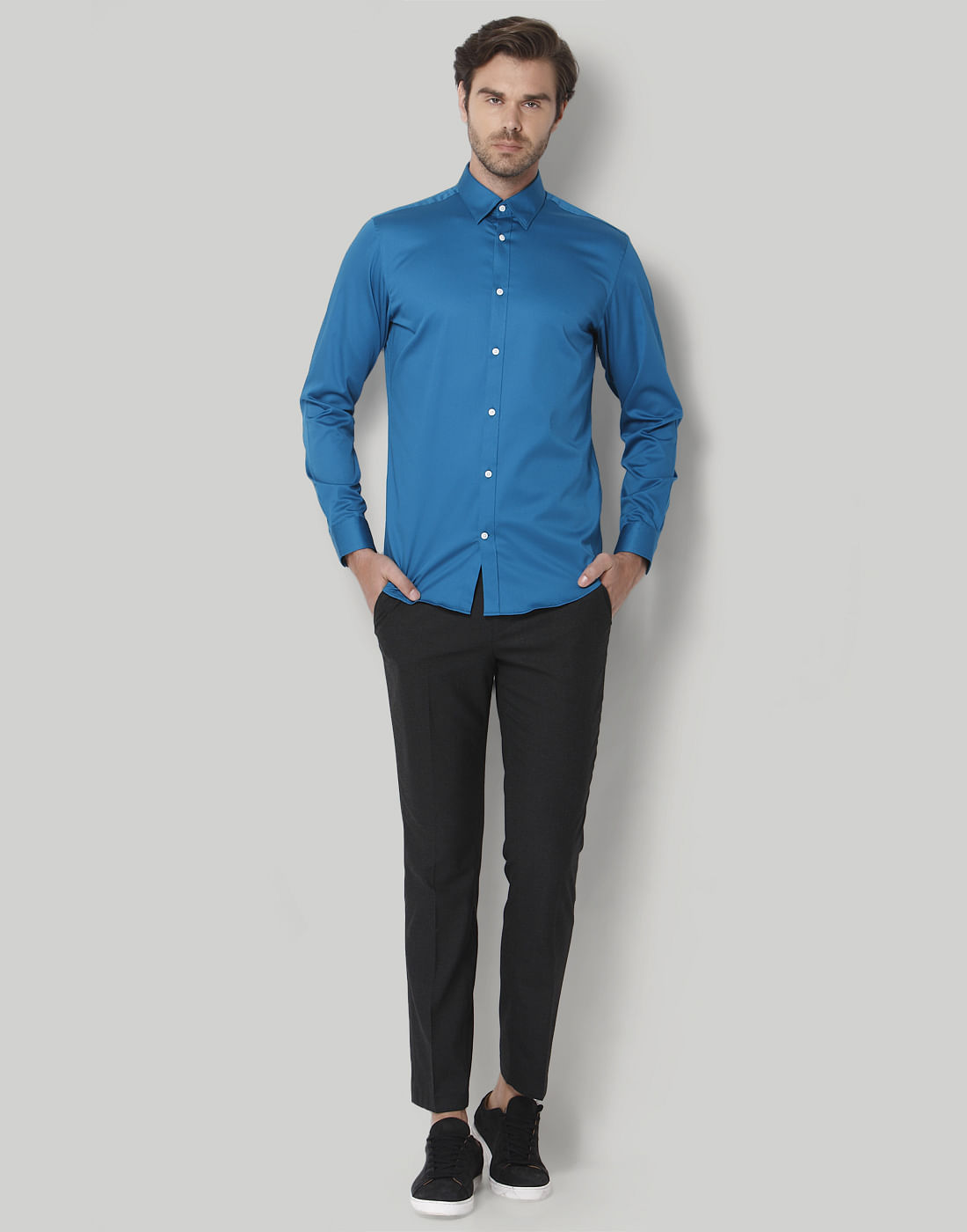 Blue Full Sleeves Shirt