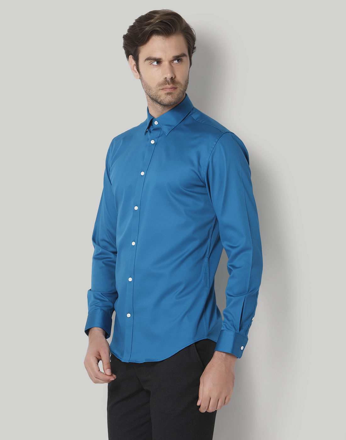 Blue Full Sleeves Shirt