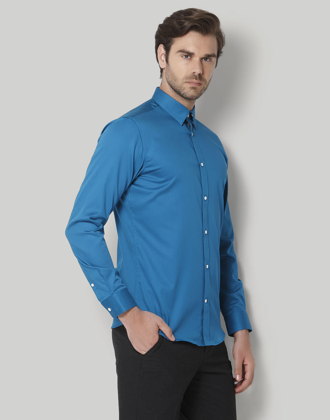 Blue Full Sleeves Shirt