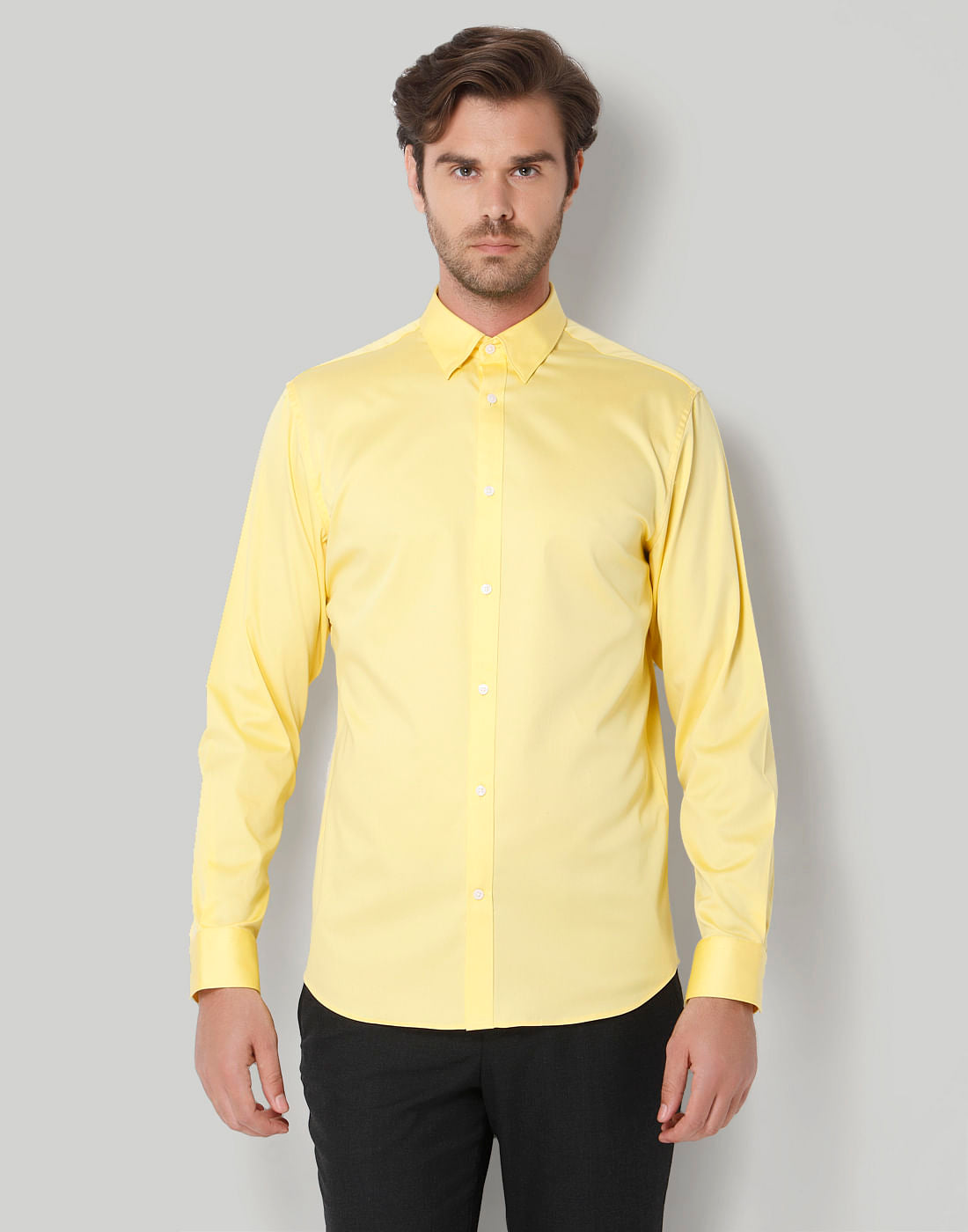 Yellow Full Sleeves Shirt