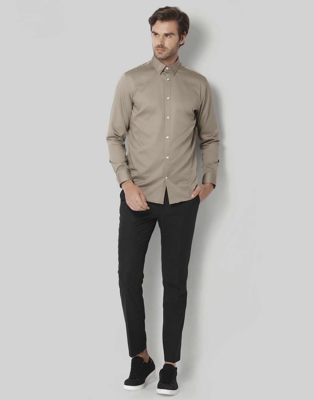 Brown Full Sleeves Shirt