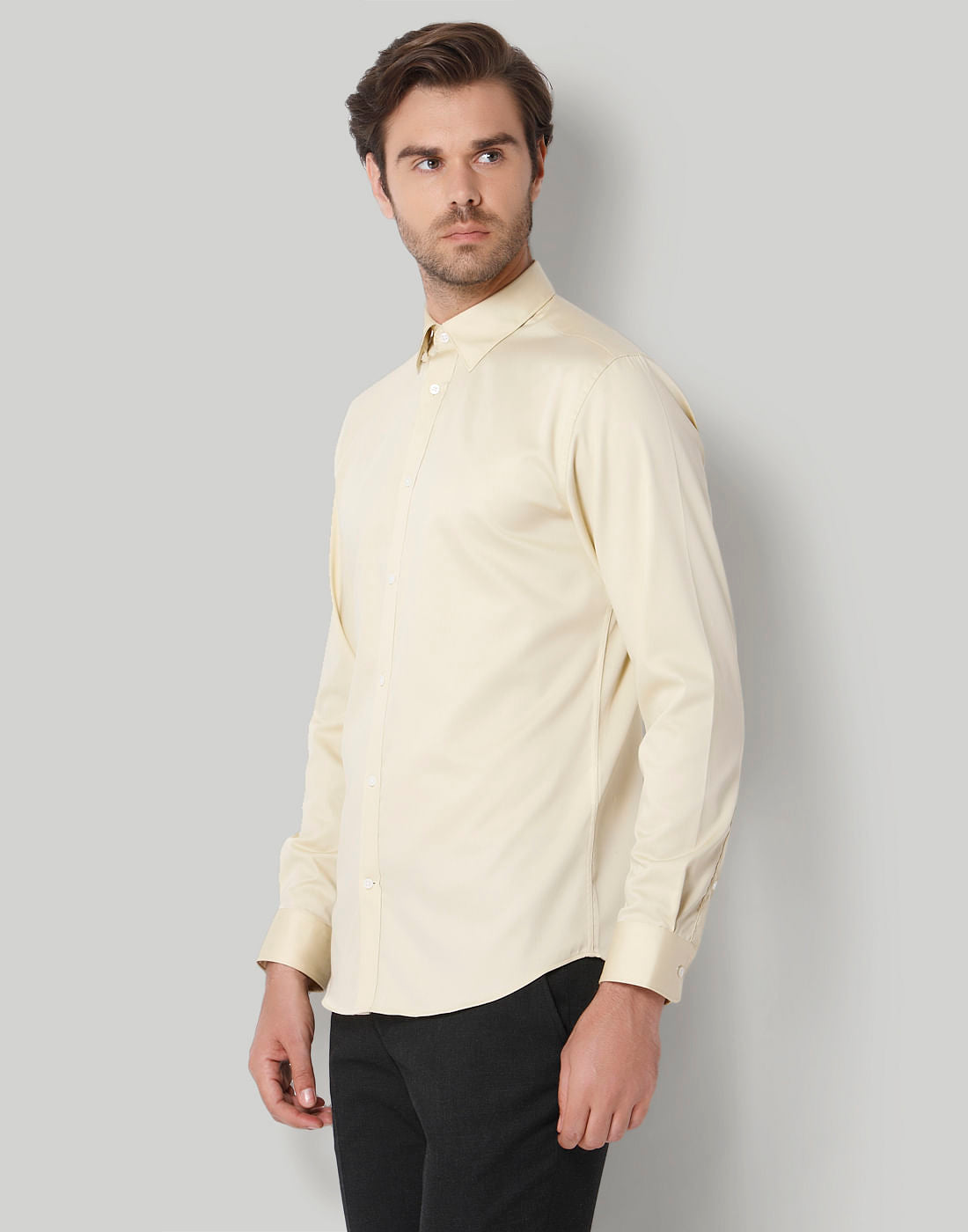 Yellow Full Sleeves Shirt