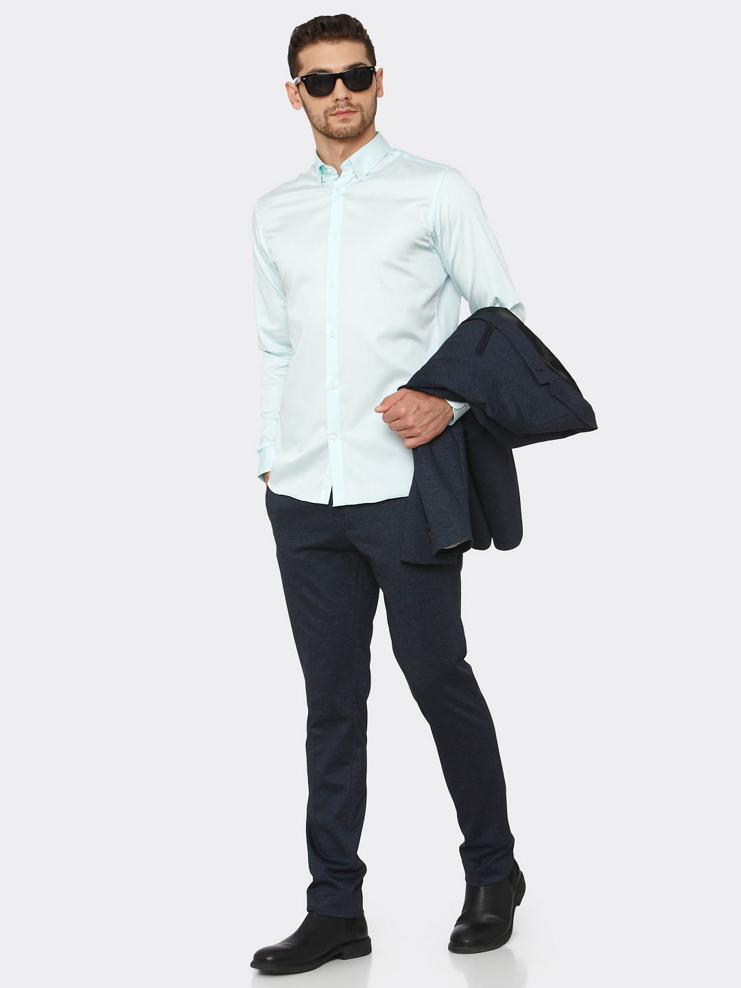 Light Blue Slim Fit Formal Shirt