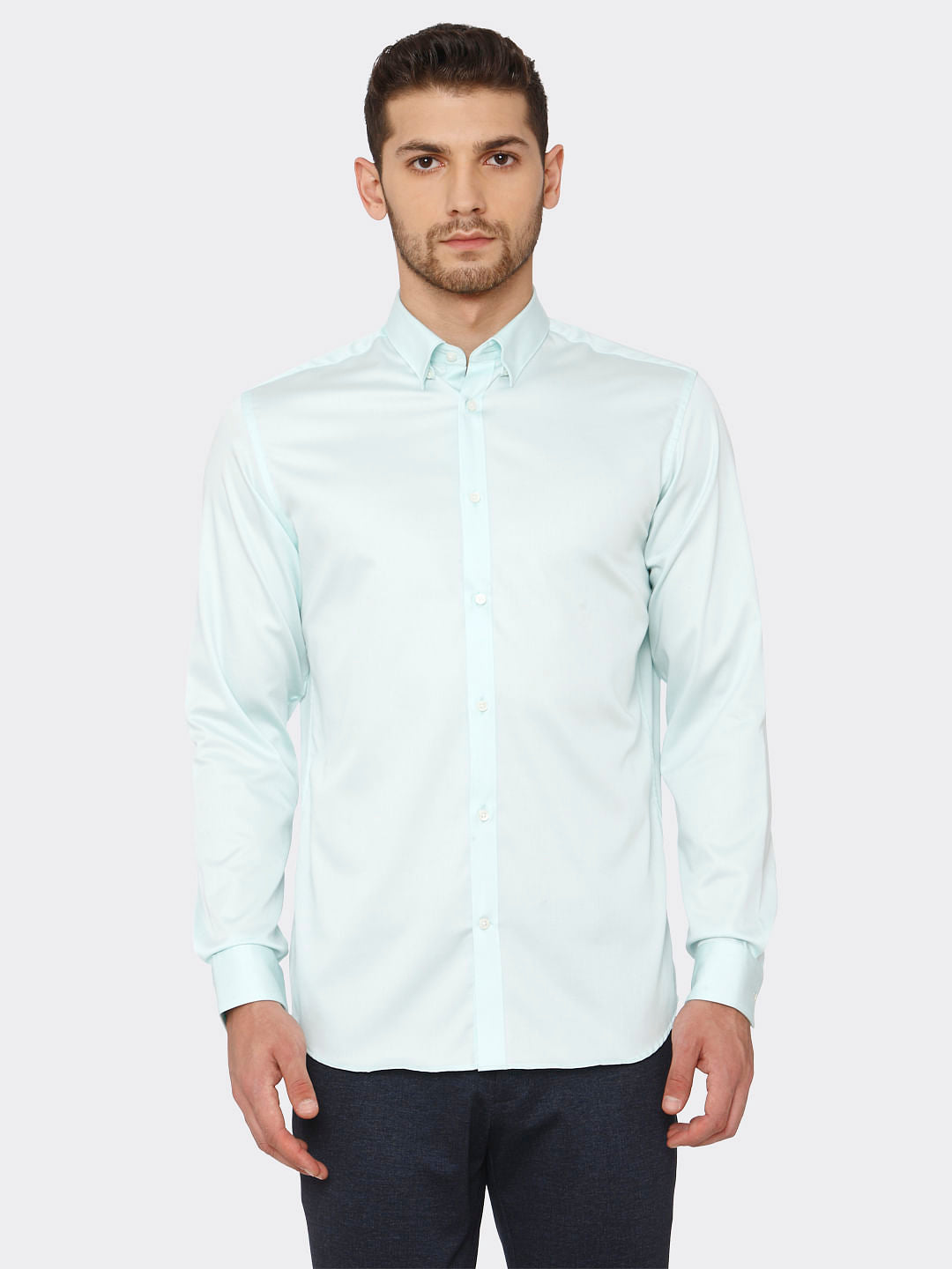 Light Blue Slim Fit Formal Shirt