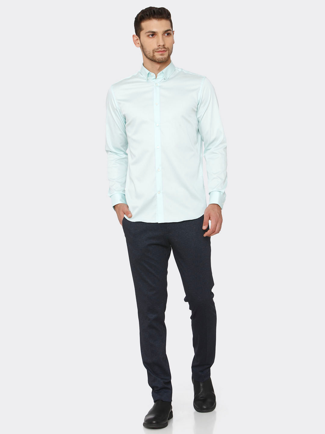 Light Blue Slim Fit Formal Shirt