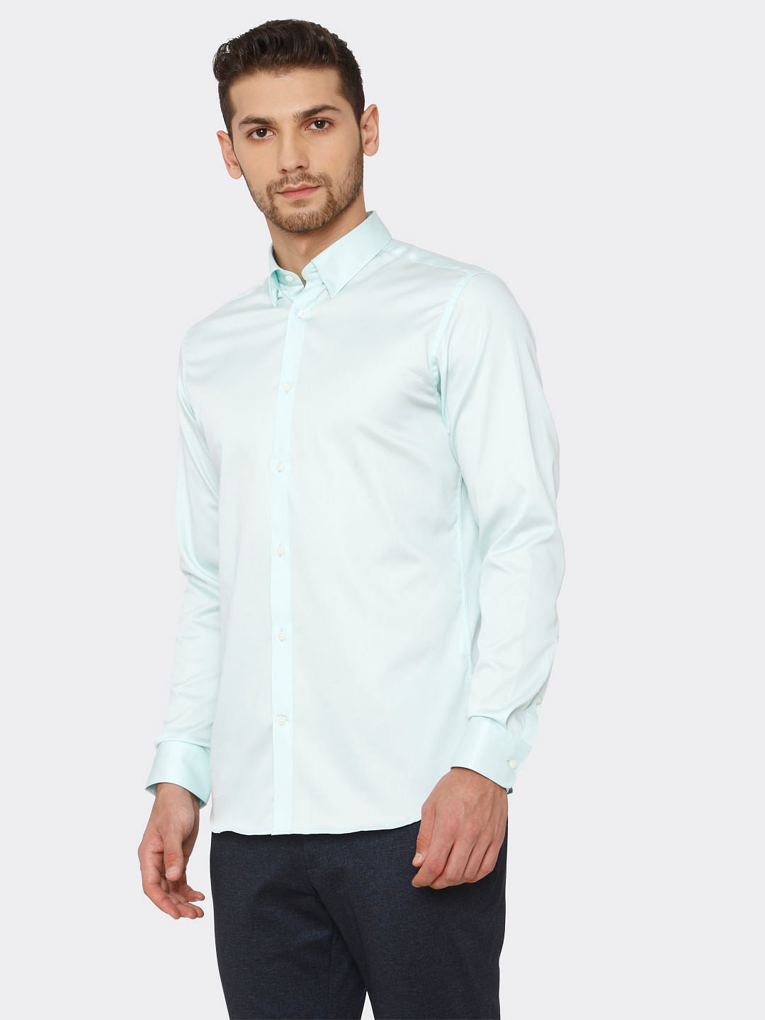 Light Blue Slim Fit Formal Shirt