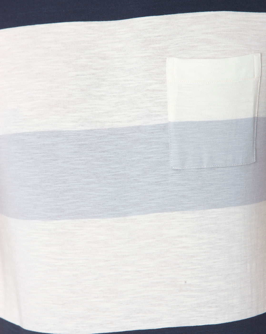 White Colourblocked Crew Neck T-Shirt