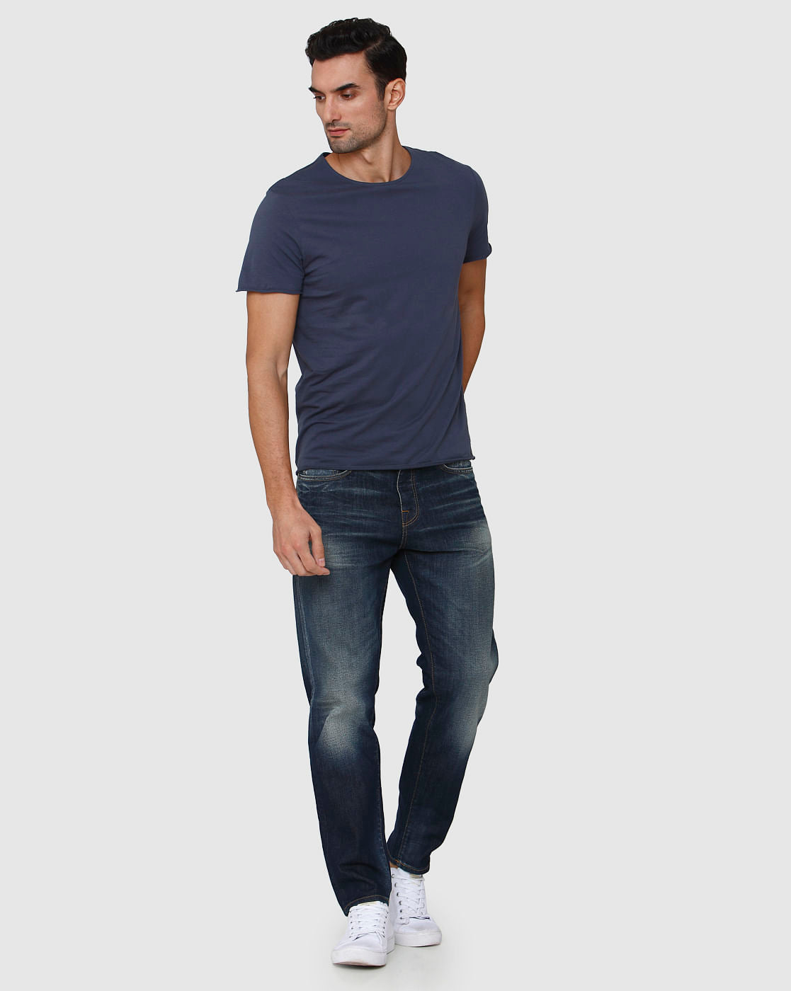 Blue Crew Neck T-Shirt