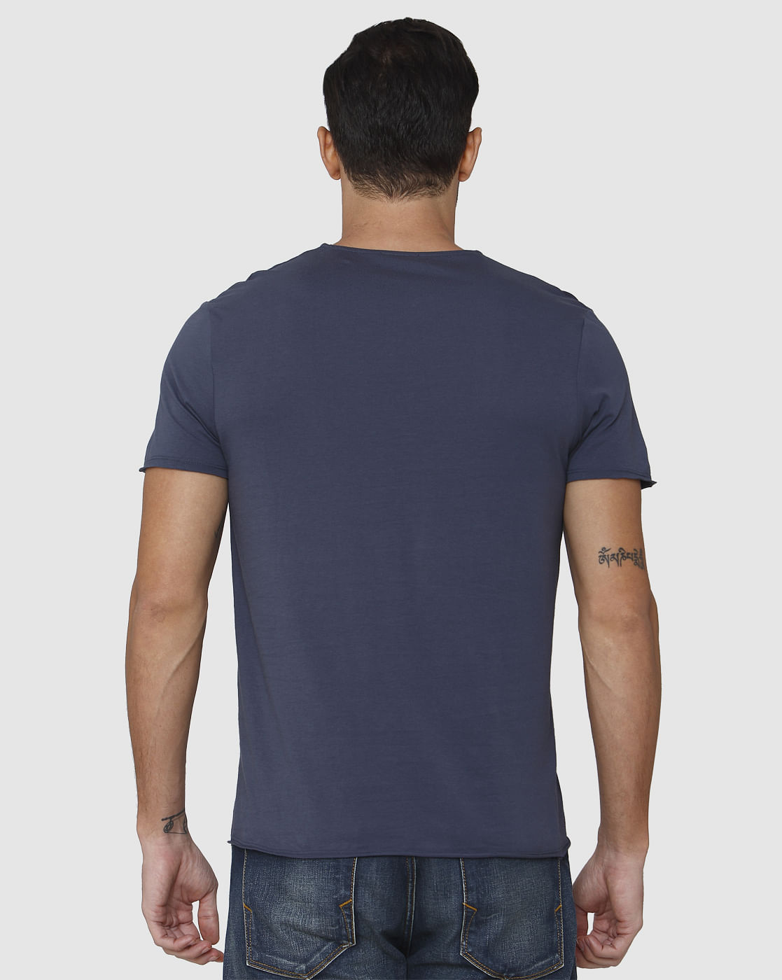 Blue Crew Neck T-Shirt